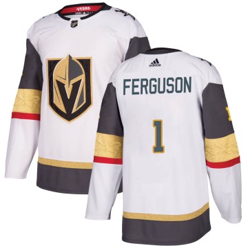 Authentic Adidas Youth Dylan Ferguson Vegas Golden Knights Away Jersey - White