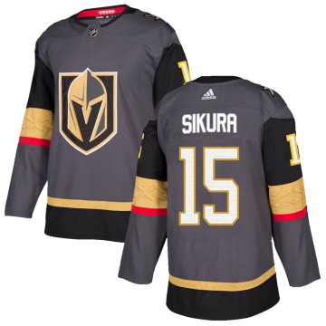Authentic Adidas Youth Dylan Sikura Vegas Golden Knights Home Jersey - Gray