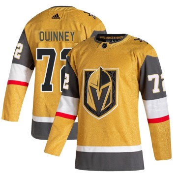 Authentic Adidas Youth Gage Quinney Vegas Golden Knights 2020/21 Alternate Jersey - Gold
