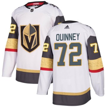 Authentic Adidas Youth Gage Quinney Vegas Golden Knights Away Jersey - White