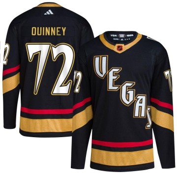 Authentic Adidas Youth Gage Quinney Vegas Golden Knights Reverse Retro 2.0 Jersey - Black