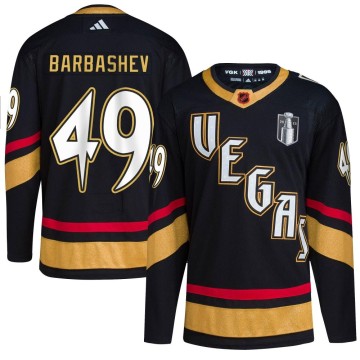 Authentic Adidas Youth Ivan Barbashev Vegas Golden Knights Reverse Retro 2.0 2023 Stanley Cup Final Jersey - Black