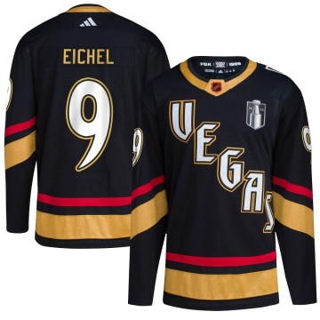 Authentic Adidas Youth Jack Eichel Vegas Golden Knights Reverse Retro 2.0 2023 Stanley Cup Final Jersey - Black