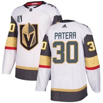 Authentic Adidas Youth Jiri Patera Vegas Golden Knights Away 2023 Stanley Cup Final Jersey - White