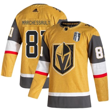 Authentic Adidas Youth Jonathan Marchessault Vegas Golden Knights 2020/21 Alternate 2023 Stanley Cup Final Jersey - Gold