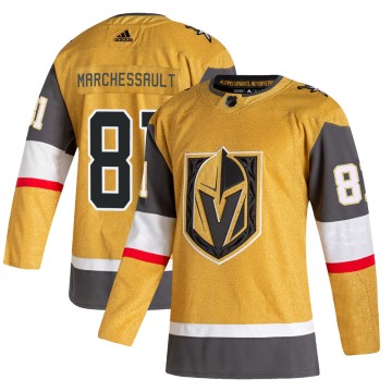 Authentic Adidas Youth Jonathan Marchessault Vegas Golden Knights 2020/21 Alternate Jersey - Gold