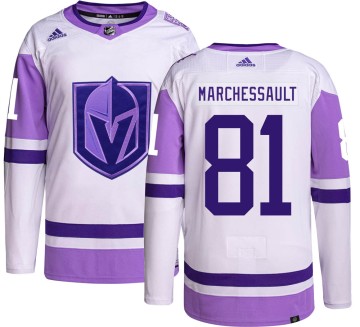 Authentic Adidas Youth Jonathan Marchessault Vegas Golden Knights Hockey Fights Cancer Jersey -