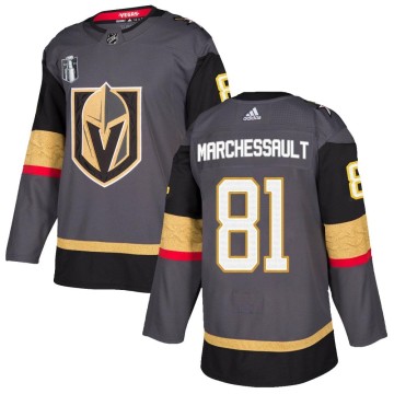 Authentic Adidas Youth Jonathan Marchessault Vegas Golden Knights Home 2023 Stanley Cup Final Jersey - Gray