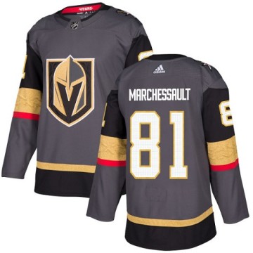 Authentic Adidas Youth Jonathan Marchessault Vegas Golden Knights Home Jersey - Gray