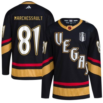 Authentic Adidas Youth Jonathan Marchessault Vegas Golden Knights Reverse Retro 2.0 2023 Stanley Cup Final Jersey - Black