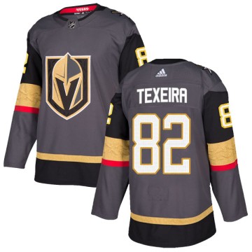 Authentic Adidas Youth Keoni Texeira Vegas Golden Knights Home Jersey - Gray