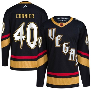 Authentic Adidas Youth Lukas Cormier Vegas Golden Knights Reverse Retro 2.0 Jersey - Black