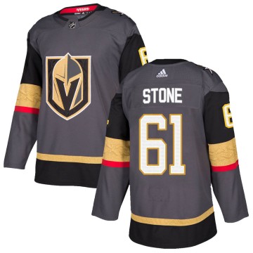 Authentic Adidas Youth Mark Stone Vegas Golden Knights Home Jersey - Gray