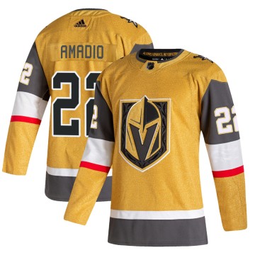 Authentic Adidas Youth Michael Amadio Vegas Golden Knights 2020/21 Alternate Jersey - Gold