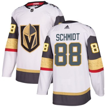 Authentic Adidas Youth Nate Schmidt Vegas Golden Knights Away Jersey - White