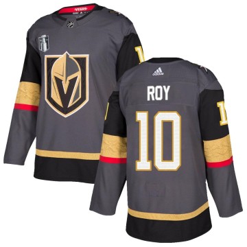 Authentic Adidas Youth Nicolas Roy Vegas Golden Knights Home 2023 Stanley Cup Final Jersey - Gray