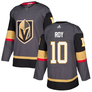 Authentic Adidas Youth Nicolas Roy Vegas Golden Knights Home Jersey - Gray