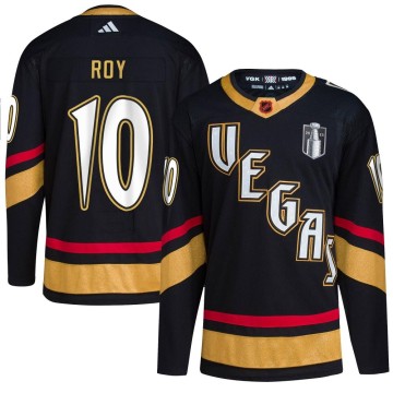 Authentic Adidas Youth Nicolas Roy Vegas Golden Knights Reverse Retro 2.0 2023 Stanley Cup Final Jersey - Black