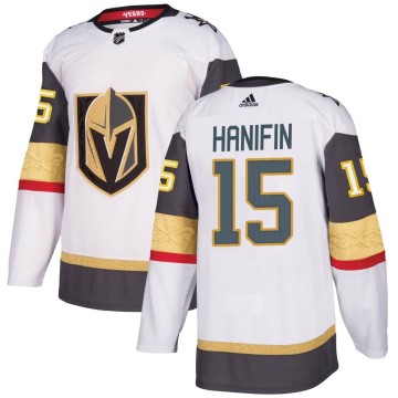 Authentic Adidas Youth Noah Hanifin Vegas Golden Knights Away Jersey - White