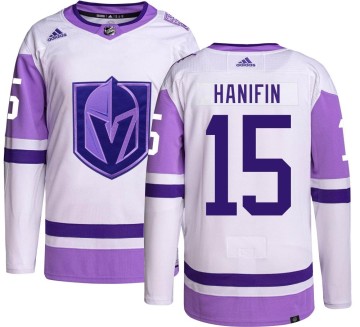 Authentic Adidas Youth Noah Hanifin Vegas Golden Knights Hockey Fights Cancer Jersey -