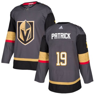 Authentic Adidas Youth Nolan Patrick Vegas Golden Knights Home Jersey - Gray