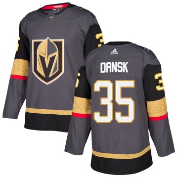 Authentic Adidas Youth Oscar Dansk Vegas Golden Knights Home Jersey - Gray