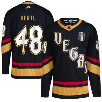 Authentic Adidas Youth Tomas Hertl Vegas Golden Knights Reverse Retro 2.0 2023 Stanley Cup Final Jersey - Black