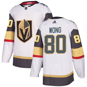 Authentic Adidas Youth Tyler Wong Vegas Golden Knights Away Jersey - White