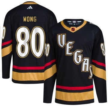 Authentic Adidas Youth Tyler Wong Vegas Golden Knights Reverse Retro 2.0 Jersey - Black