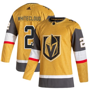 Authentic Adidas Youth Zach Whitecloud Vegas Golden Knights 2020/21 Alternate Jersey - Gold