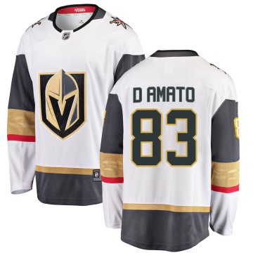 Breakaway Fanatics Branded Men's Daniel D'Amato Vegas Golden Knights Away Jersey - White