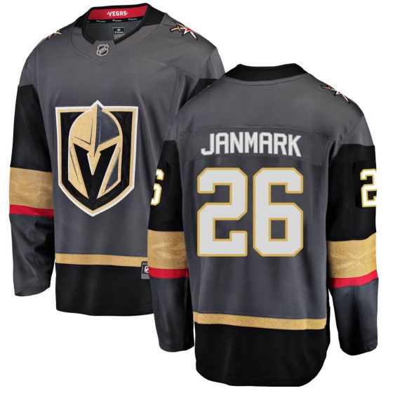 Breakaway Fanatics Branded Men's Mattias Janmark Vegas Golden Knights Home Jersey - Black