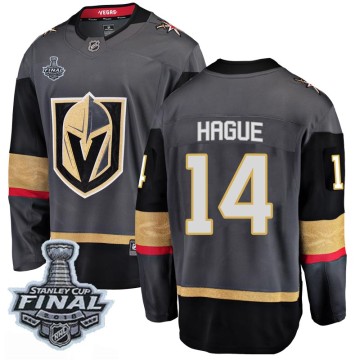 Breakaway Fanatics Branded Men's Nicolas Hague Vegas Golden Knights Home 2018 Stanley Cup Final Patch Jersey - Black
