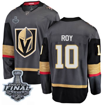 Breakaway Fanatics Branded Men's Nicolas Roy Vegas Golden Knights Home 2018 Stanley Cup Final Patch Jersey - Black