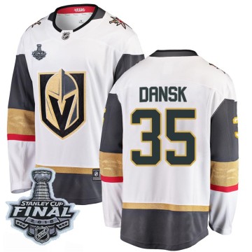 Breakaway Fanatics Branded Men's Oscar Dansk Vegas Golden Knights Away 2018 Stanley Cup Final Patch Jersey - White