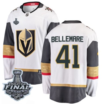 Breakaway Fanatics Branded Men's Pierre-Edouard Bellemare Vegas Golden Knights Away 2018 Stanley Cup Final Patch Jersey - White