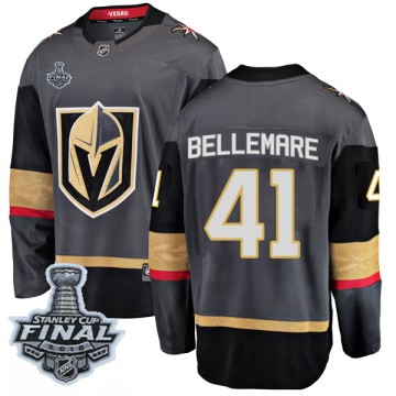 Breakaway Fanatics Branded Men's Pierre-Edouard Bellemare Vegas Golden Knights Home 2018 Stanley Cup Final Patch Jersey - Black