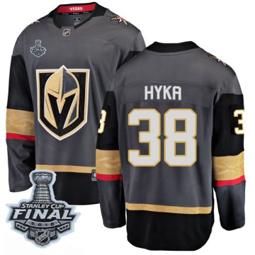 Breakaway Fanatics Branded Men's Tomas Hyka Vegas Golden Knights Home 2018 Stanley Cup Final Patch Jersey - Black
