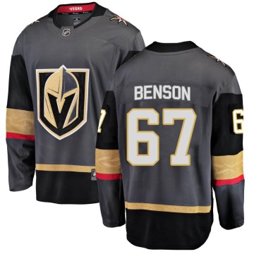 Breakaway Fanatics Branded Men's Tyler Benson Vegas Golden Knights Home Jersey - Black