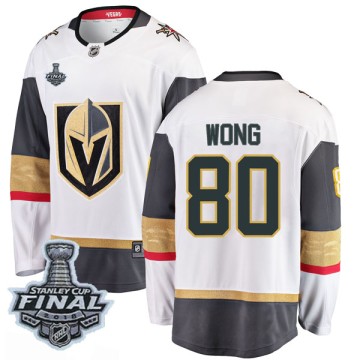Breakaway Fanatics Branded Men's Tyler Wong Vegas Golden Knights Away 2018 Stanley Cup Final Patch Jersey - White