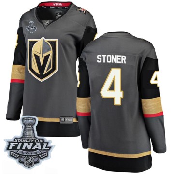 Breakaway Fanatics Branded Women's Clayton Stoner Vegas Golden Knights Home 2018 Stanley Cup Final Patch Jersey - Black