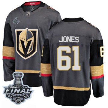 Breakaway Fanatics Branded Youth Ben Jones Vegas Golden Knights Home 2018 Stanley Cup Final Patch Jersey - Black