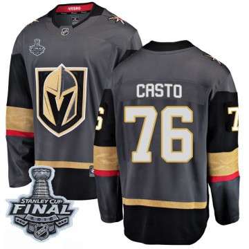 Breakaway Fanatics Branded Youth Chris Casto Vegas Golden Knights Home 2018 Stanley Cup Final Patch Jersey - Black