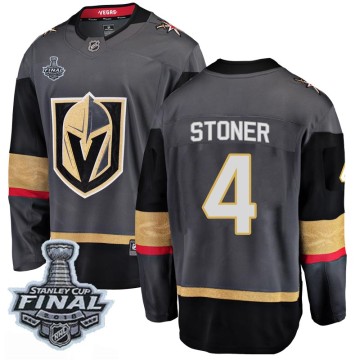 Breakaway Fanatics Branded Youth Clayton Stoner Vegas Golden Knights Home 2018 Stanley Cup Final Patch Jersey - Black
