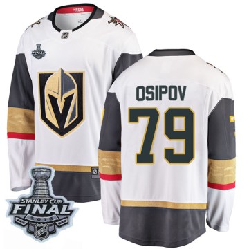 Breakaway Fanatics Branded Youth Dmitry Osipov Vegas Golden Knights Away 2018 Stanley Cup Final Patch Jersey - White