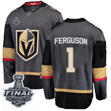 Breakaway Fanatics Branded Youth Dylan Ferguson Vegas Golden Knights Home 2018 Stanley Cup Final Patch Jersey - Black