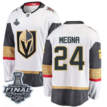 Breakaway Fanatics Branded Youth Jaycob Megna Vegas Golden Knights Away 2018 Stanley Cup Final Patch Jersey - White