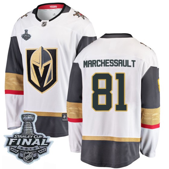 Breakaway Fanatics Branded Youth Jonathan Marchessault Vegas Golden Knights Away 2018 Stanley Cup Final Patch Jersey - White