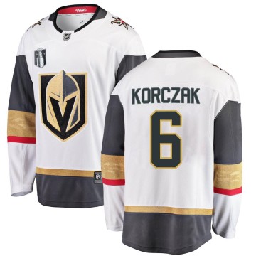Breakaway Fanatics Branded Youth Kaedan Korczak Vegas Golden Knights Away 2023 Stanley Cup Final Jersey - White