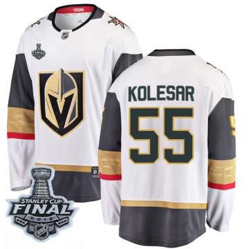 Breakaway Fanatics Branded Youth Keegan Kolesar Vegas Golden Knights Away 2018 Stanley Cup Final Patch Jersey - White